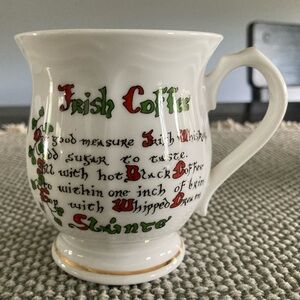 Erin China -Irish Coffee Mug From Ireland